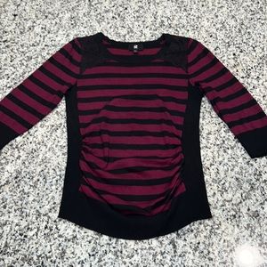 Purple and black sweater